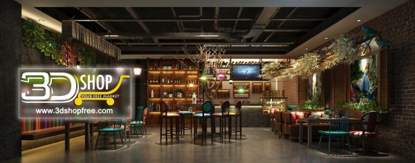 117-Interior Scenes-Cafes & Restaurants-Industrial style