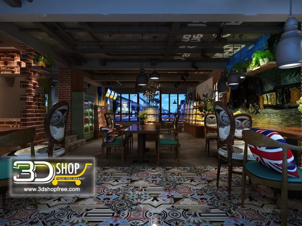 118-Interior Scenes-Cafes & Restaurants-Industrial style