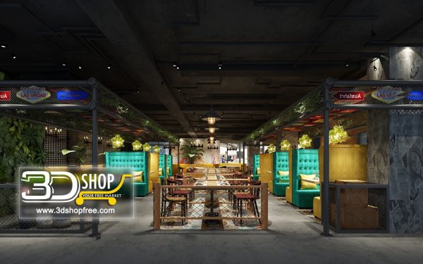121-Interior Scenes-Cafes & Restaurants-Industrial style