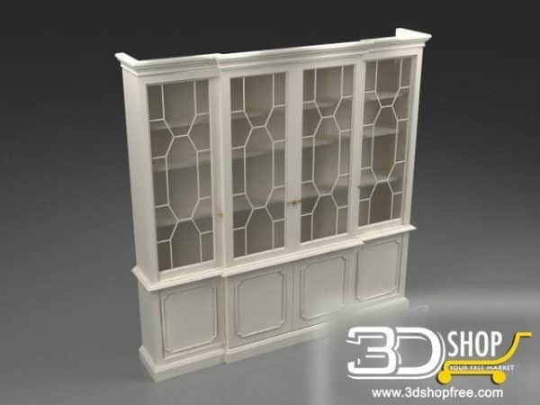 125-3d Models-Classic-Wardrobe & Display Cabinets