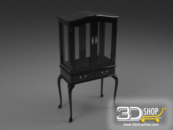 126-3d Models-Classic-Wardrobe & Display Cabinets