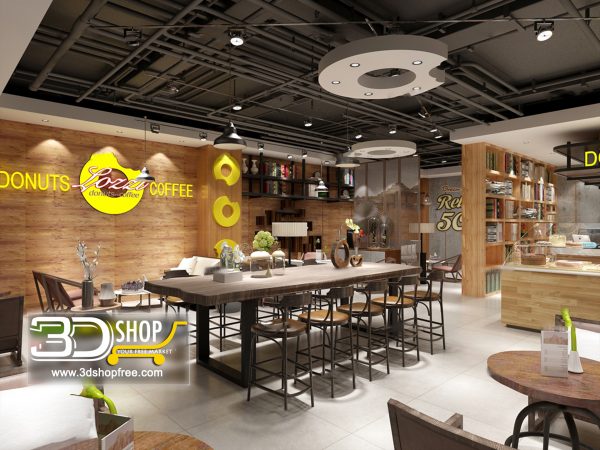 Interior Scenes Cafes – Restaurants Mix style 128
