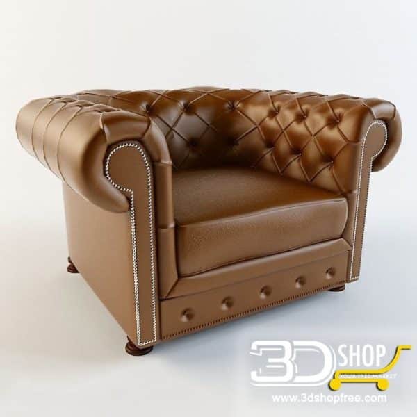 130-3d Models-Armchairs & Sofas-Armchair