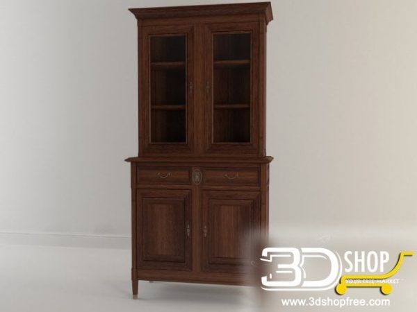 130-3d Models-Classic-Wardrobe & Display Cabinets