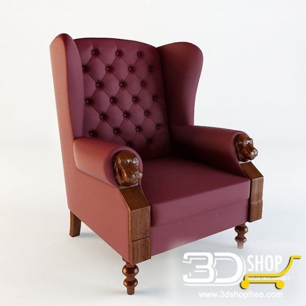 133-3d Models-Armchairs & Sofas-Armchair