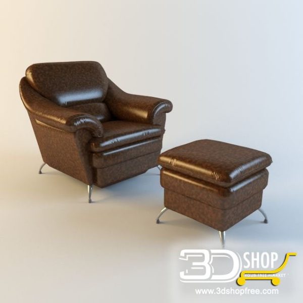 136-3d Models-Armchairs & Sofas-Armchair