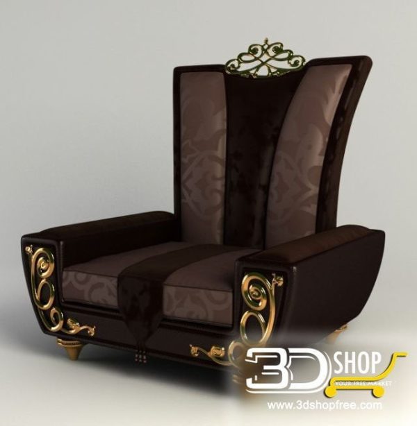 140-3d Models-Armchairs & Sofas-Armchair
