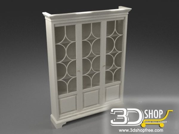 140-3d Models-Classic-Wardrobe & Display Cabinets