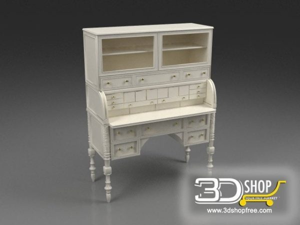 141-3d Models-Classic-Wardrobe & Display Cabinets