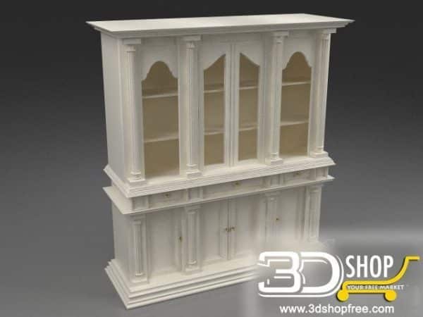 142-3d Models-Classic-Wardrobe & Display Cabinets
