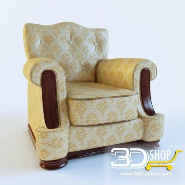 143-3d Models-Armchairs & Sofas-Armchair