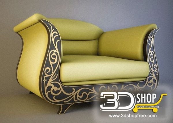 146-3d Models-Armchairs & Sofas-Armchair