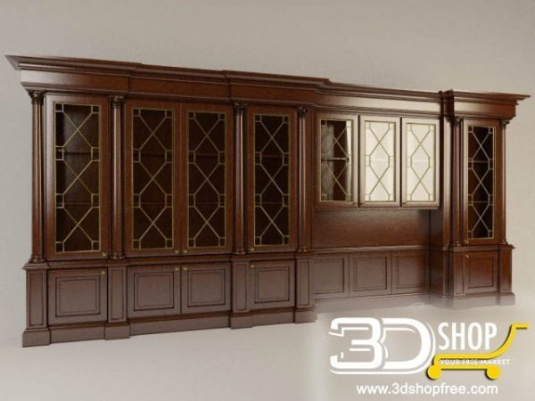 148-3d Models-Classic-Wardrobe & Display Cabinets