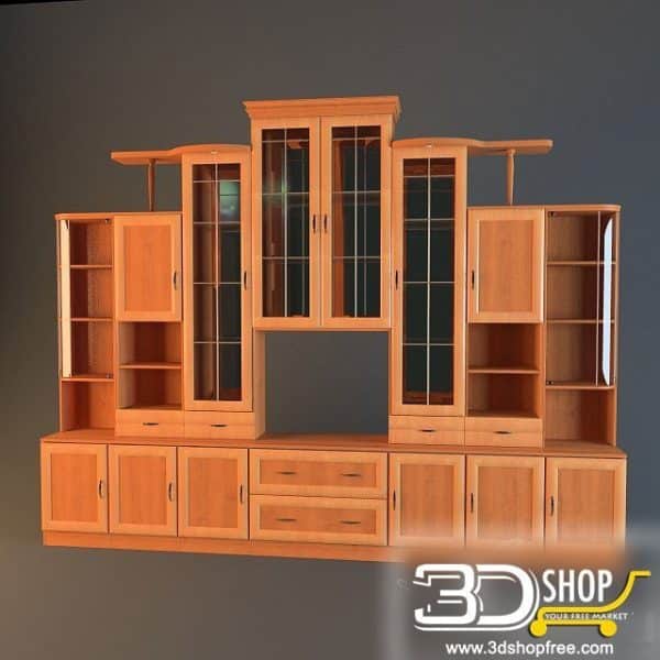 157-3d Models-Classic-Wardrobe & Display Cabinets
