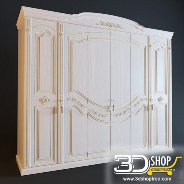 161-3d Models-Classic-Wardrobe & Display Cabinets