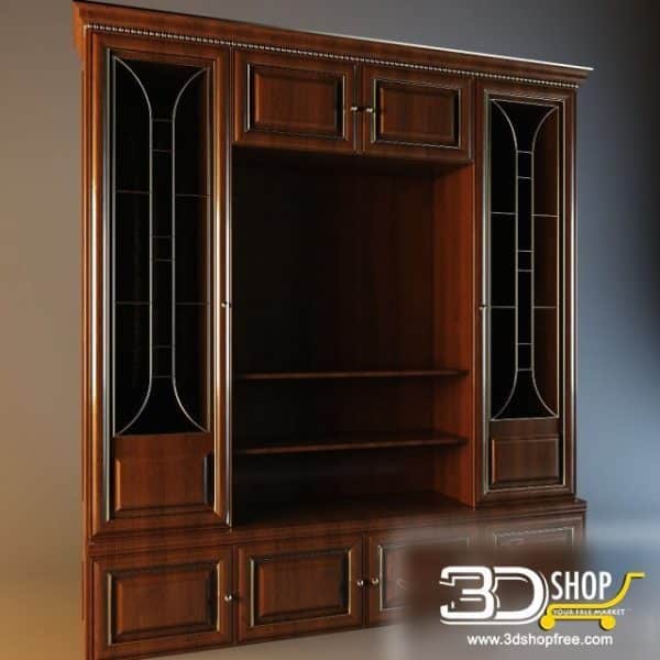 170-3d Models-Classic-Wardrobe & Display Cabinets