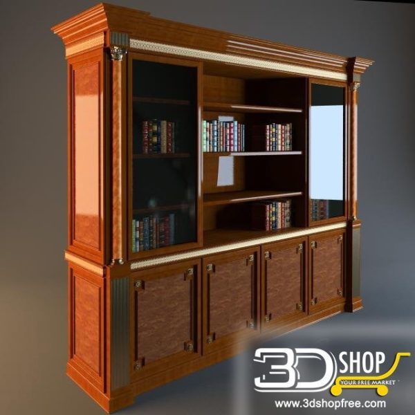 180-3d Models-Classic-Wardrobe & Display Cabinets