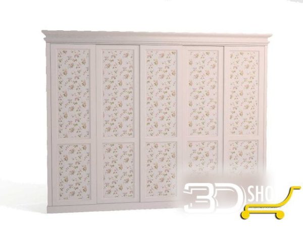 181-3d Models-Classic-Wardrobe & Display Cabinets