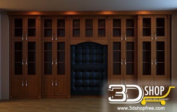 188-3d Models-Classic-Wardrobe & Display Cabinets
