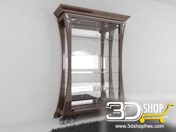 189-3d Models-Classic-Wardrobe & Display Cabinets