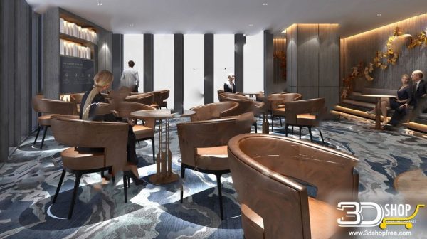 190-Interior Scenes-Cafes & Restaurants-Modern style