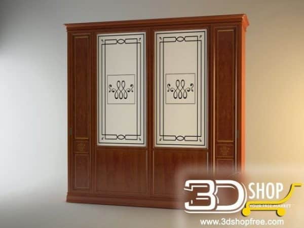191-3d Models-Classic-Wardrobe & Display Cabinets