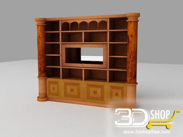 194-3d Models-Classic-Wardrobe & Display Cabinets