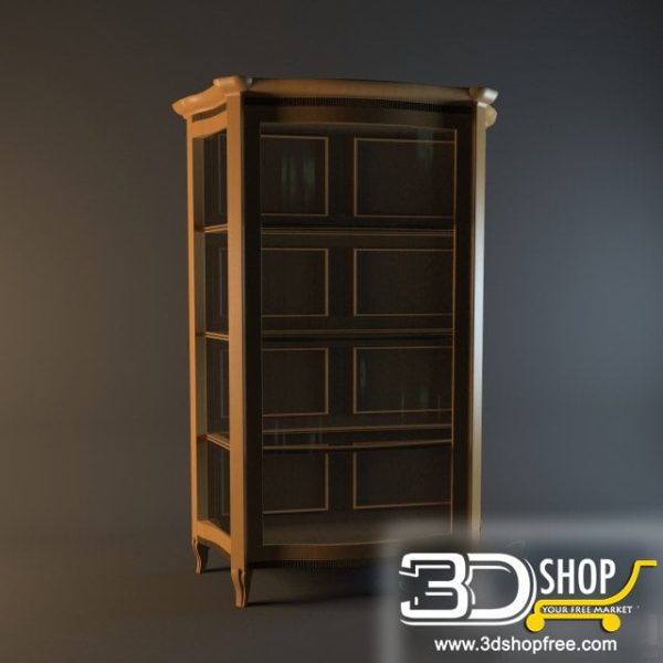 195-3d Models-Classic-Wardrobe & Display Cabinets