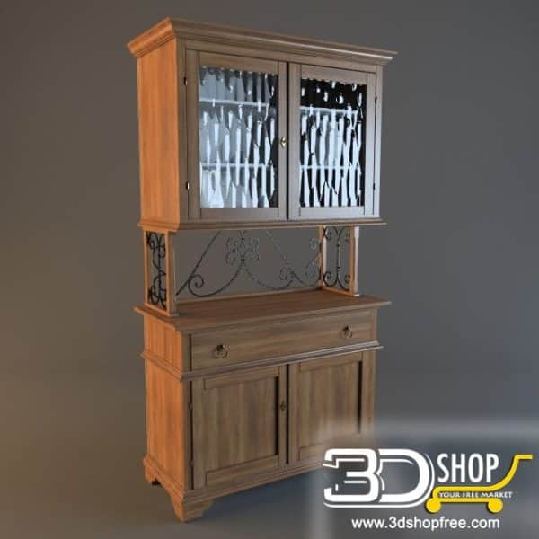 196-3d Models-Classic-Wardrobe & Display Cabinets
