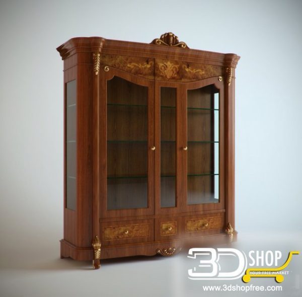197-3d Models-Classic-Wardrobe & Display Cabinets
