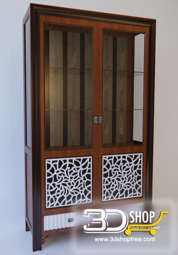 201-3d Models-Classic-Wardrobe & Display Cabinets