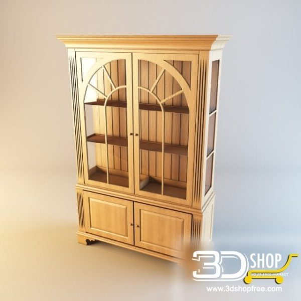 202-3d Models-Classic-Wardrobe & Display Cabinets