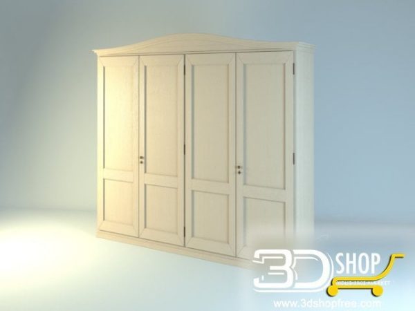 214-3d Models-Classic-Wardrobe & Display Cabinets