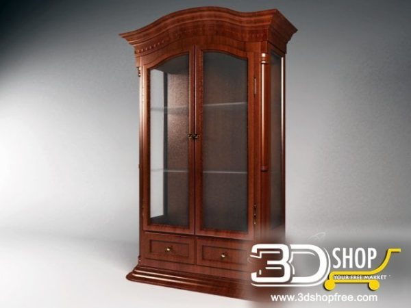 215-3d Models-Classic-Wardrobe & Display Cabinets