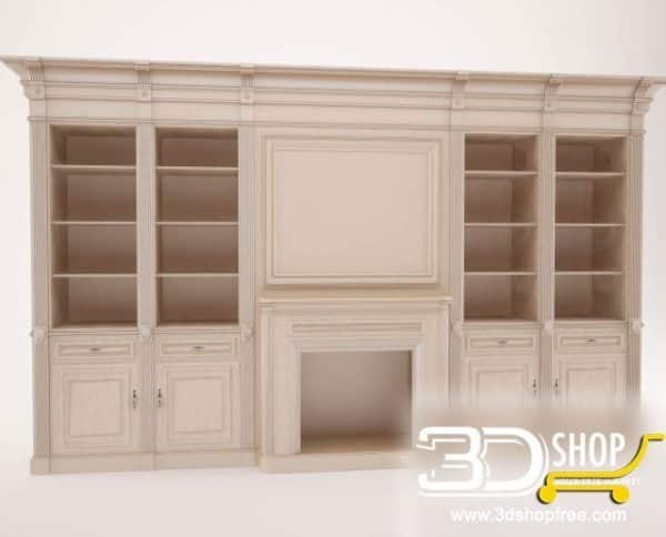 216-3d Models-Classic-Wardrobe & Display Cabinets