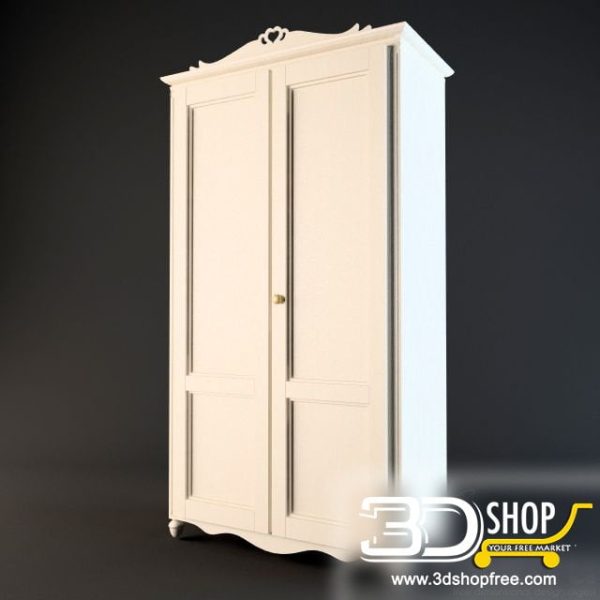 217-3d Models-Classic-Wardrobe & Display Cabinets
