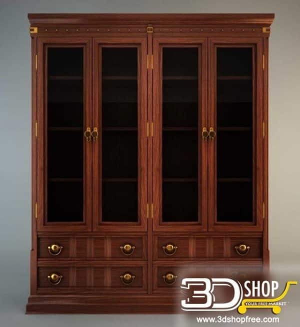 225-3d Models-Classic-Wardrobe & Display Cabinets