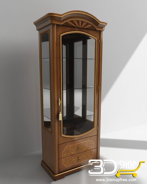232-3d Models-Classic-Wardrobe & Display Cabinets
