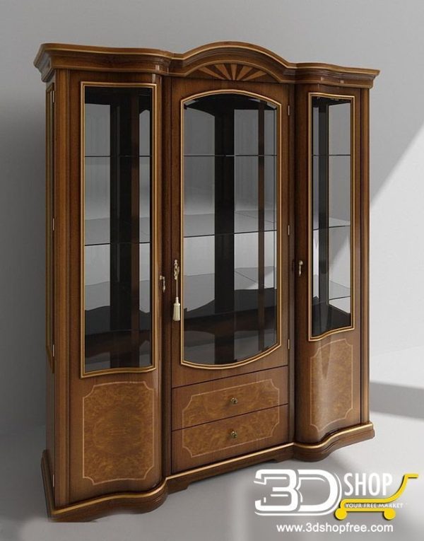 233-3d Models-Classic-Wardrobe & Display Cabinets