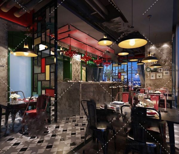 238-Interior Scenes-Cafes & Restaurants-Modern style