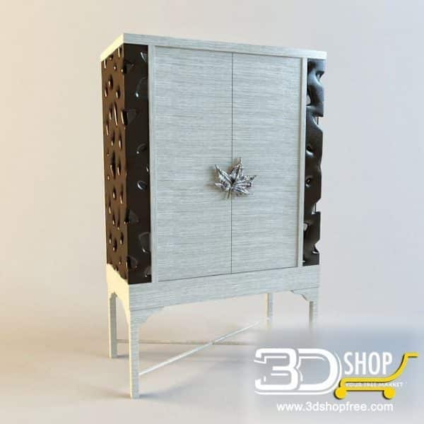 244-3d Models-Classic-Wardrobe & Display Cabinets
