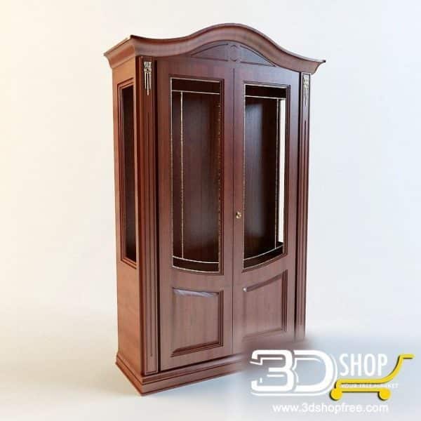 246-3d Models-Classic-Wardrobe & Display Cabinets