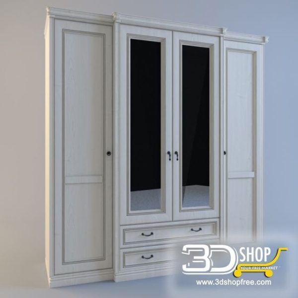 252-3d Models-Classic-Wardrobe & Display Cabinets