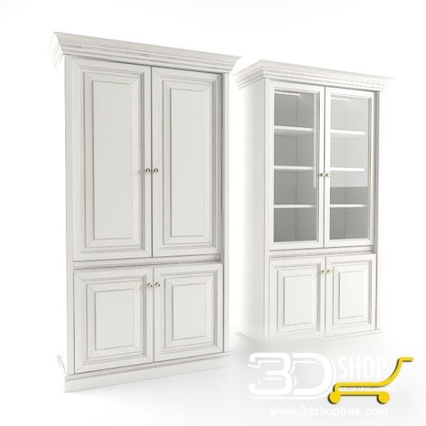 255-3d Models-Classic-Wardrobe & Display Cabinets