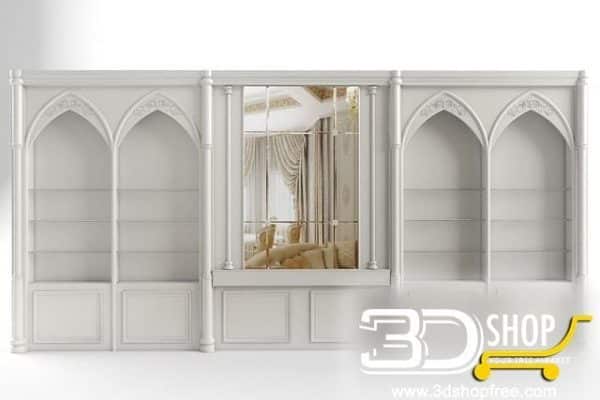 258-3d Models-Classic-Wardrobe & Display Cabinets