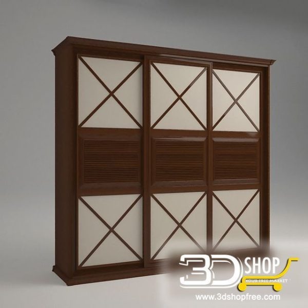 275-3d Models-Classic-Wardrobe & Display Cabinets