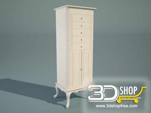 287-3d Models-Classic-Wardrobe & Display Cabinets