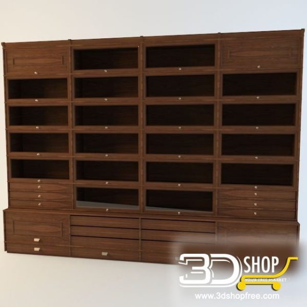 288-3d Models-Classic-Wardrobe & Display Cabinets