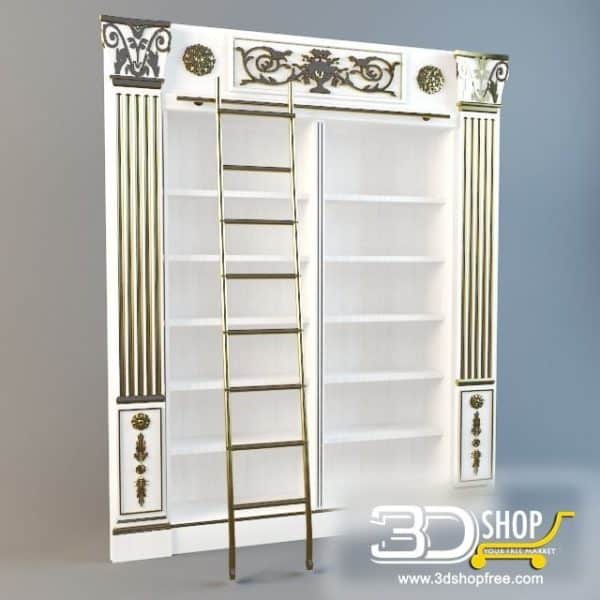 289-3d Models-Classic-Wardrobe & Display Cabinets