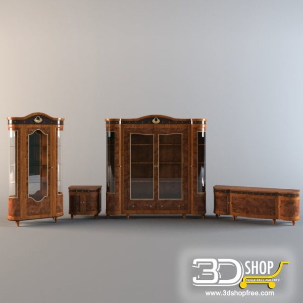 290-3d Models-Classic-Wardrobe & Display Cabinets